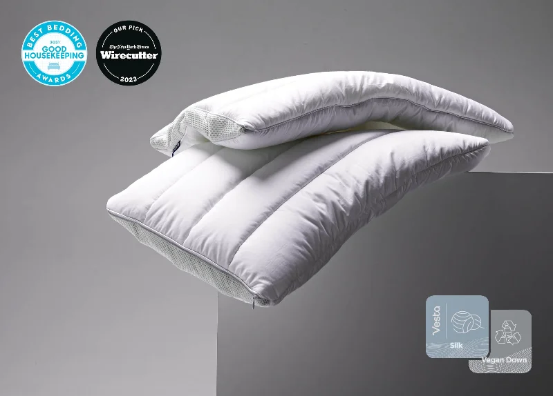 Bolster Pillows for Sofa DecorationLimeZen™ Silk-filled Ultra Thin Pillow