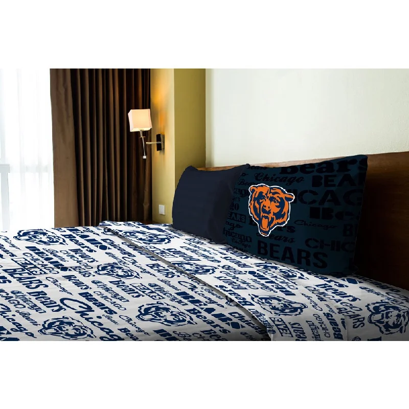 Rayon - Cotton Sheets for a Breathable and Soft BlendNFL 820 Bears Anthem Twin Sheet Set