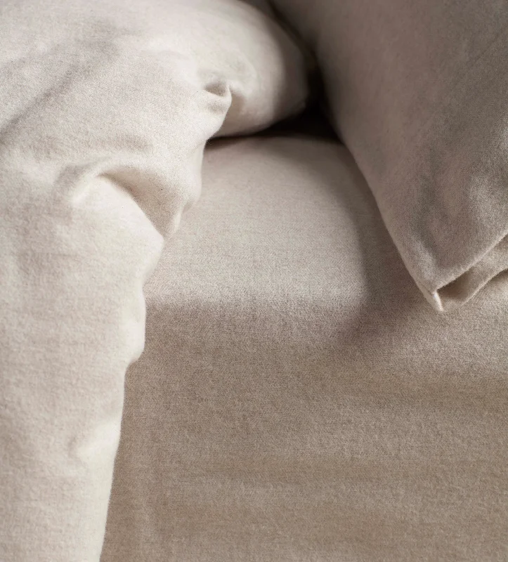 Jersey - Knit Sheets for a Comfortable and Casual BedNatural Henry Brushed 100% Cotton Fitted Sheet