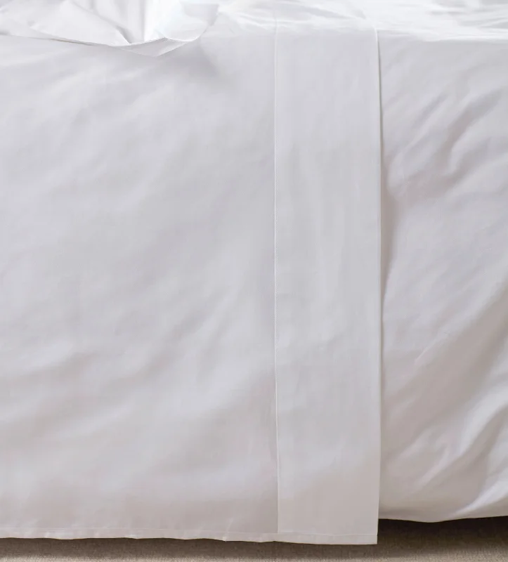 Wrinkle - Free Polyester Sheets for a Low - Maintenance BedWhite Petworth 100% Cotton 400 Thread Count Flat Sheet