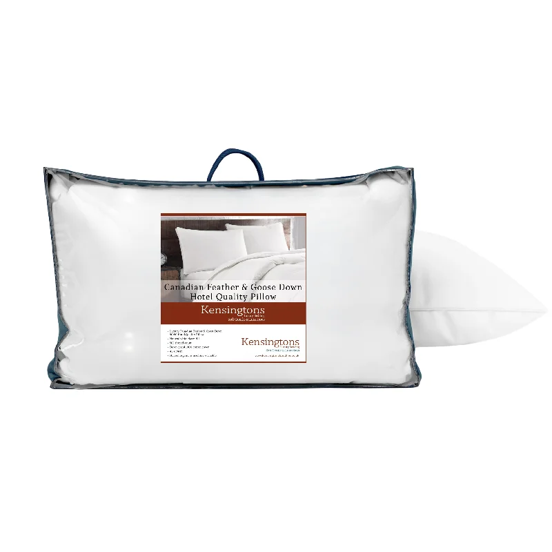 Orthopedic Pillows for Back Pain ReliefCanadian Feather & Goose Down Hotel Quality Pillow