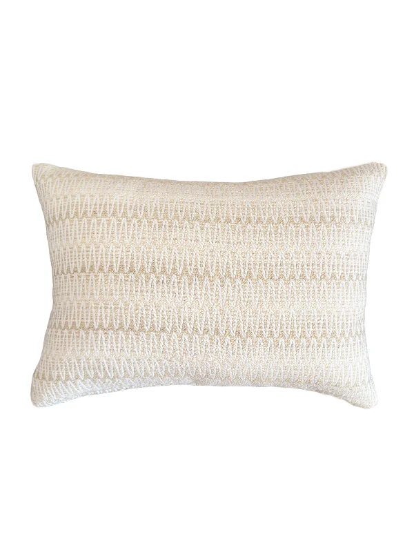 Square Pillows for Modern Home DecorSummer Twist Beige 14x20 Indoor Outdoor Pillow