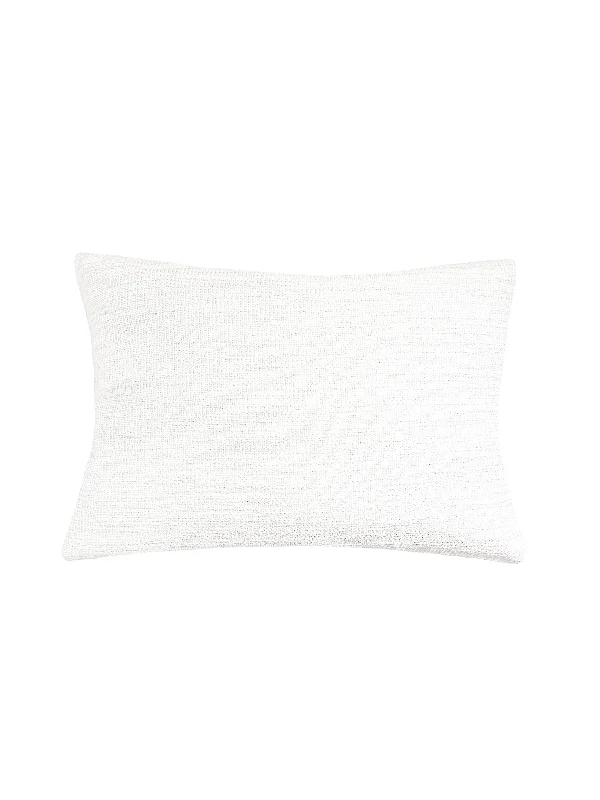 Silk Pillows for Smooth Skin and HairSeaside Smooth White Indoor Outdoor Pillow 14x20