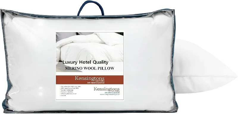 Cotton Pillows for Natural ComfortMerino Wool Filled Pillow