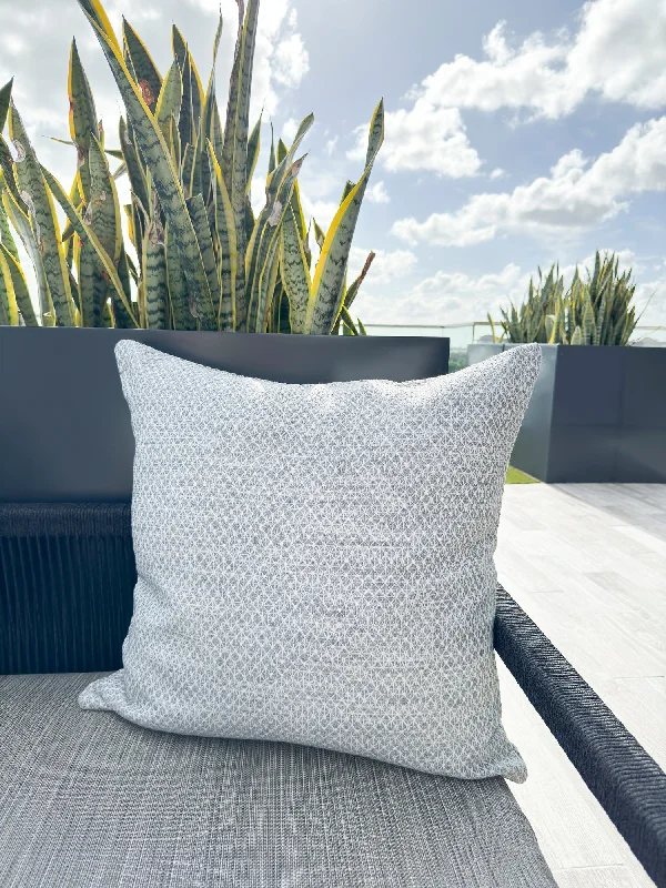 Silk Pillows for Smooth Skin and HairCoastal Breeze Grey 16x16 Indoor Outdoor Pillow