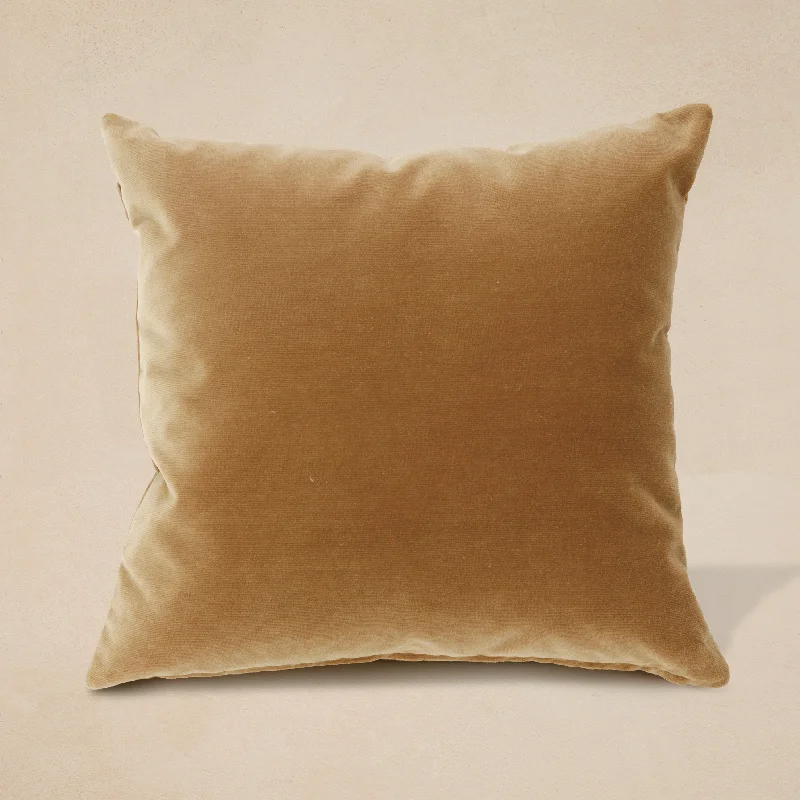 Plush Pillows for a Cozy BedFaux Mohair 'Gold' Throw Pillow