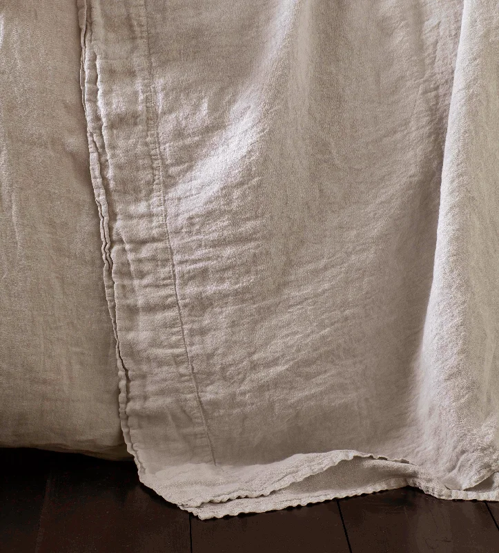 Wrinkle - Free Polyester Sheets for a Low - Maintenance BedNatural 100% Linen Flat Sheet