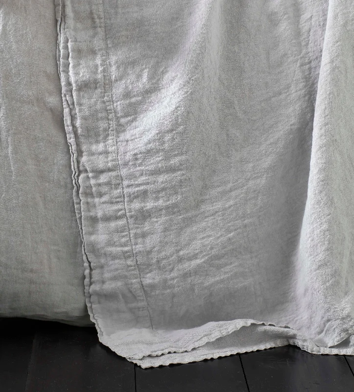 Rayon - Cotton Sheets for a Breathable and Soft BlendPebble Grey 100% Linen Flat Sheet