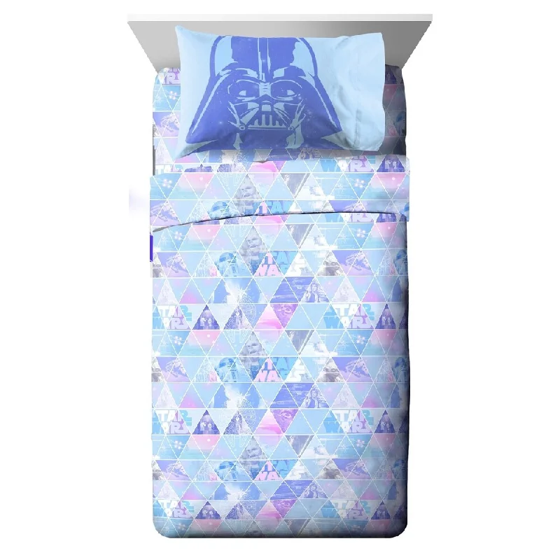 Moisture - Wicking Cotton Sheets for a Dry and Comfortable SleepStar Wars Celestial Logo 3 Piece Twin Sheet Set