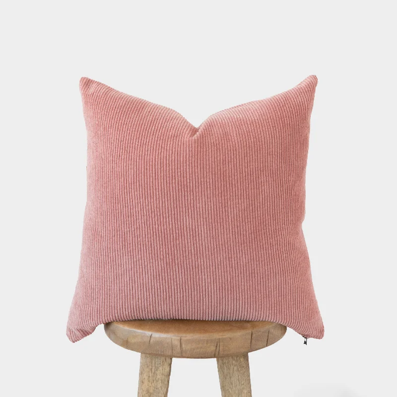 Back Support Pillows for Office ChairsRose Pink Corduroy  - 18" | 22" | 12x20"