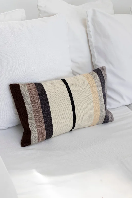 Orthopedic Pillows for Back Pain ReliefPillow, Stripes, Brown/ Grey