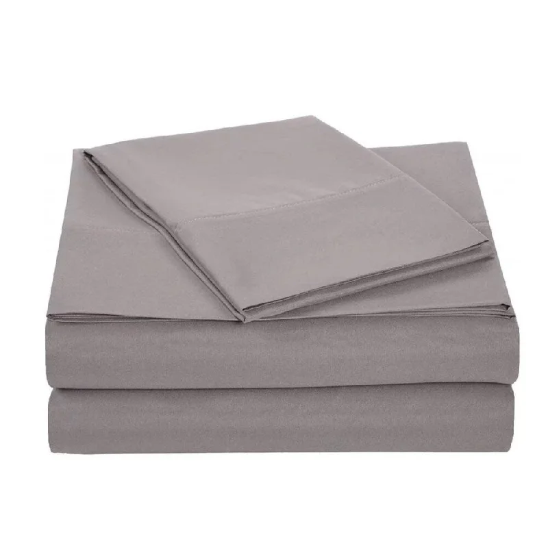 Queen - Size Sheet Sets with a European Pillowcase SetKing Size Bed Sheet Set Brushed Microfiber Sheets Bedding 4 Pcs