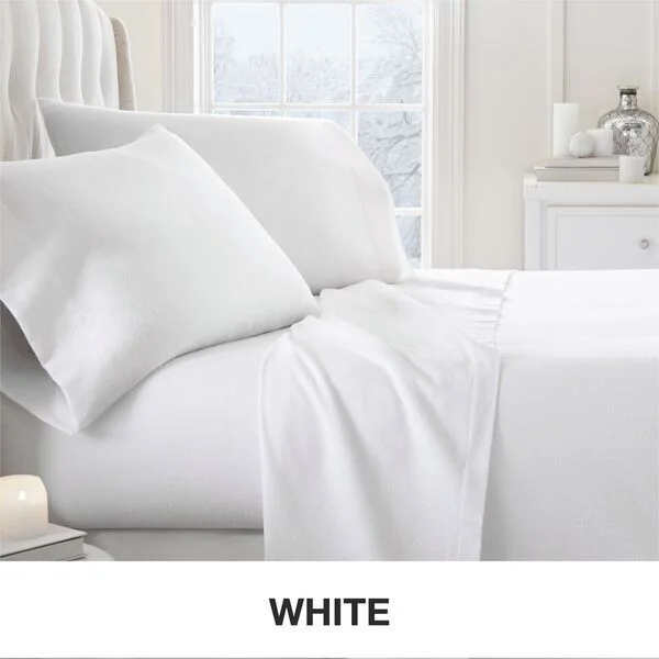 Moisture - Wicking Cotton Sheets for a Dry and Comfortable SleepBecky Cameron Premium Ultra Cozy 4 Piece Flannel Bed Sheet Set