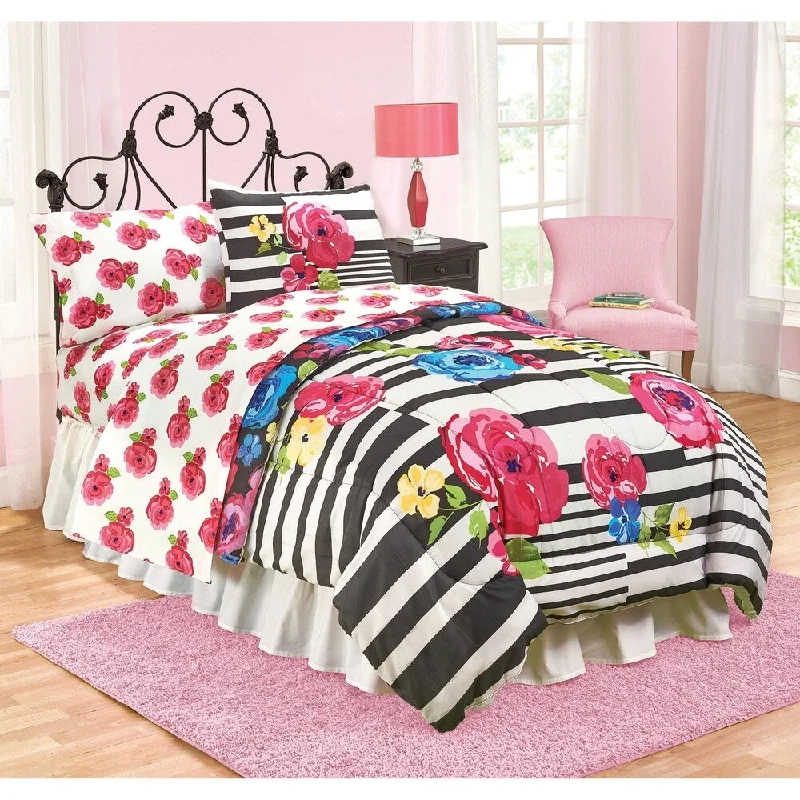 Quilted Cotton Sheets for a Warm and Inviting BedJust For Kids Floral Twin 3 Piece Sheet Set