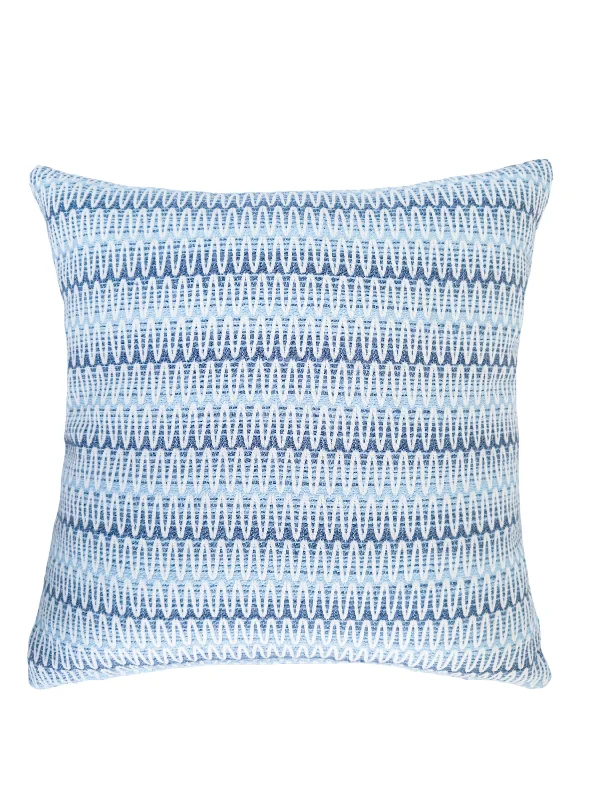 Round Pillows for Boho-Style InteriorsSummer Twist Blue 24x24 Indoor Outdoor Pillow