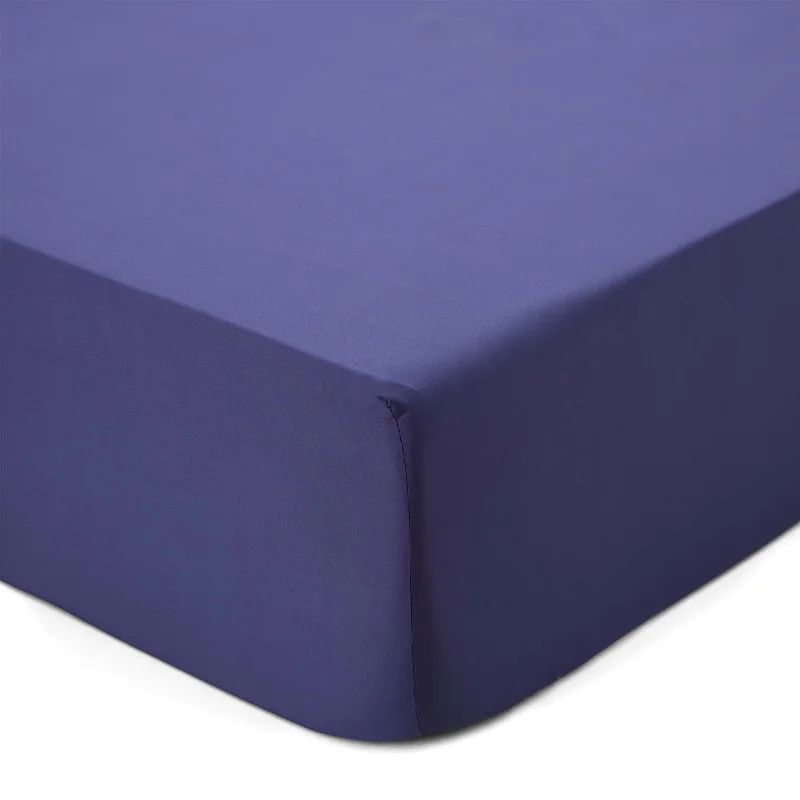 King - Size Sheet Sets with a Decorative Pillow SetLucca Fitted Sheet [Dark blue]