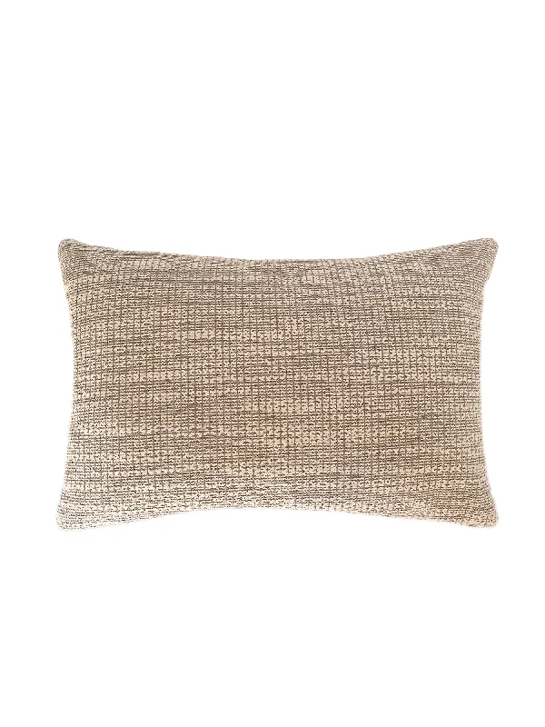 Soft and Fluffy Pillows for Bedroom ComfortNatural Waves Mocha Indoor and Outdoor Pillow