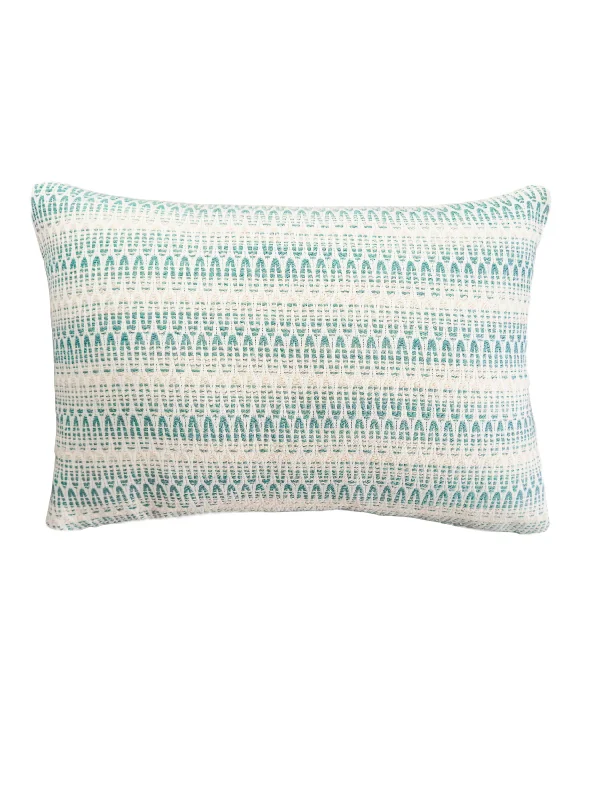 Adjustable Pillows for Customized ComfortSummer Twist Aqua 14x20 Indoor Outdoor Pillow