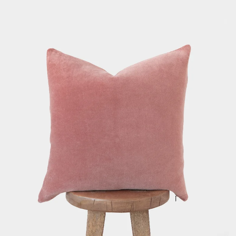 Velvet Pillows for a Touch of EleganceRose Pink Velvet - 18" | 22" | 12x20"