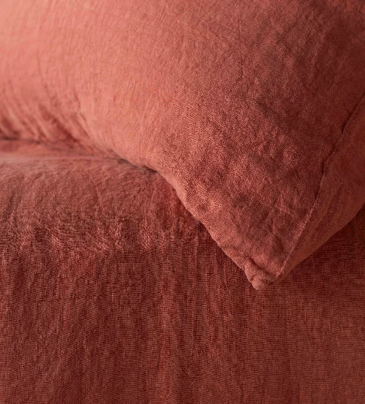 Rayon - Cotton Sheets for a Breathable and Soft BlendSpice 100% Linen Fitted Sheet