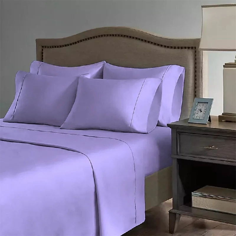 Wrinkle - Free Polyester Sheets for a Low - Maintenance Bed2200 Count 6 Pc Premium Bamboo Deep Pocket CalKing Sheet Periwinkle