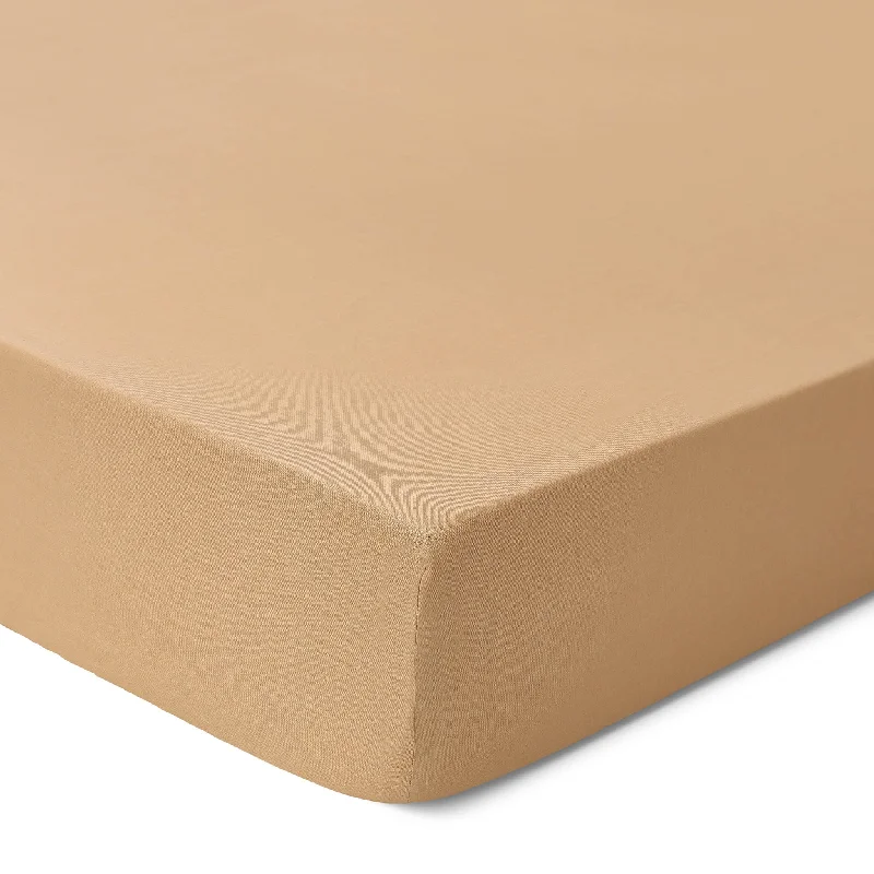 Moisture - Wicking Cotton Sheets for a Dry and Comfortable SleepFerro Organic Linen Fitted Sheet [Cork]