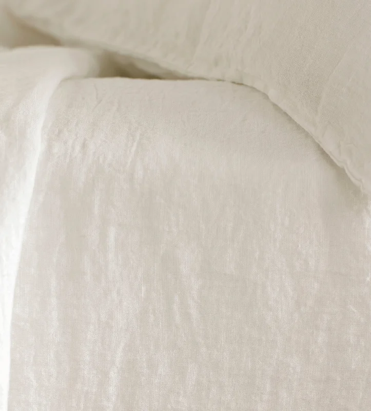 Anti - Pill Microfiber Sheets for a Smooth AppearanceCream 100% Linen Fitted Sheet