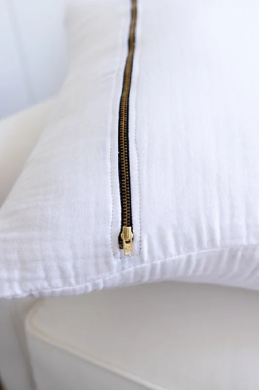 Orthopedic Pillows for Back Pain ReliefEuro Pillow Covers with Brass Zipper