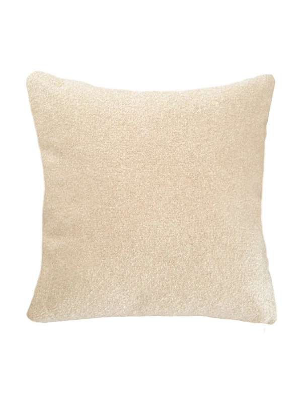 Adjustable Pillows for Customized ComfortBeige Boucle 20x20 Indoor Outdoor Pillow