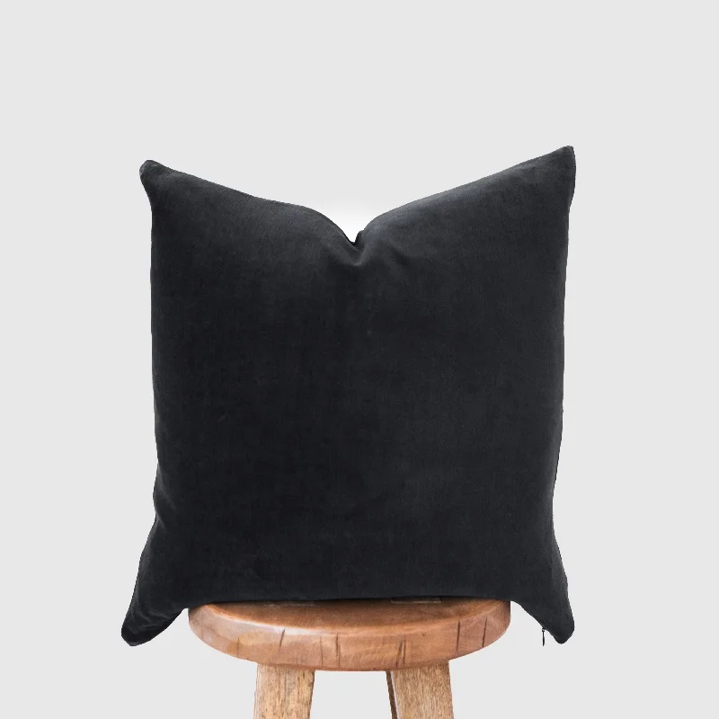 Square Pillows for Modern Home DecorBlack Velvet - 18" | 22" | 12" x 20"