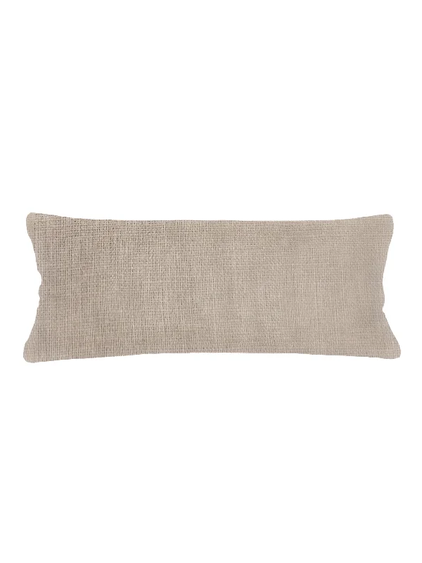 Adjustable Pillows for Customized ComfortSo Soft Linen Rustic Beige Pillow 14x40