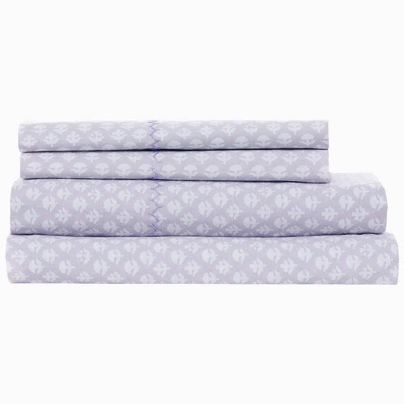 Anti - dust mite duvet covers to keep the sleep environment cleanBindi Lavender Organic Sheet Set