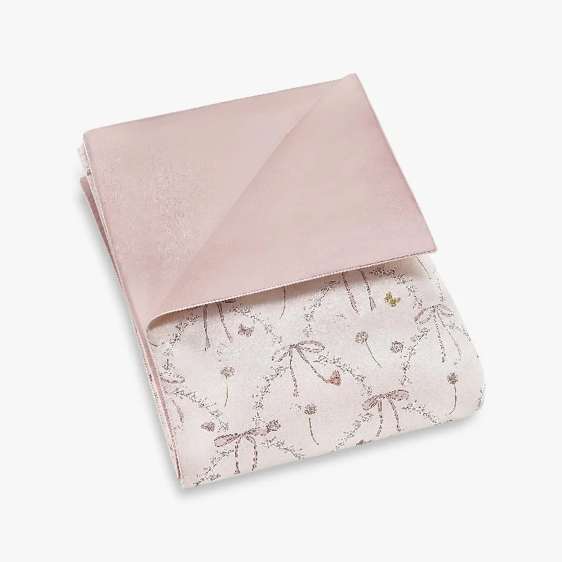 High - end luxury duvet covers for a top - tier sleep experienceBows & Butterfly Kisses Baby Duvet- Pink