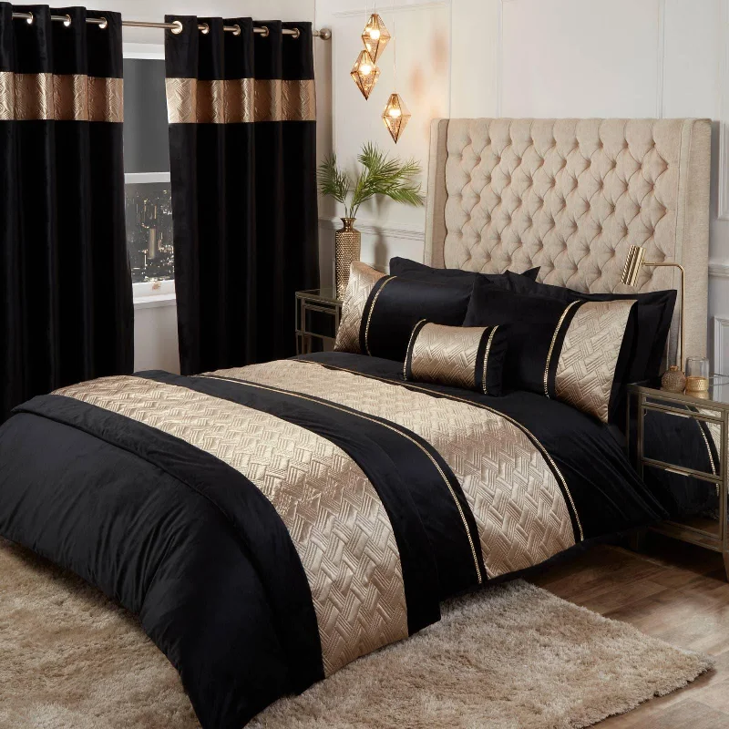 Ombre - colored duvet covers with a gradient effect for a trendy and unique styleCapri Duvet Cover Set Gold