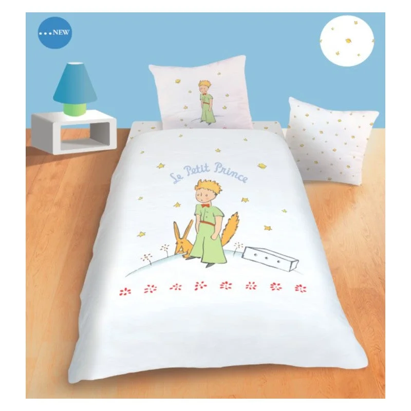 Twin - size duvet covers ideal for single beds in kids' rooms or dormitoriesThe Little Prince Duvet Cover and Pillow Case Set