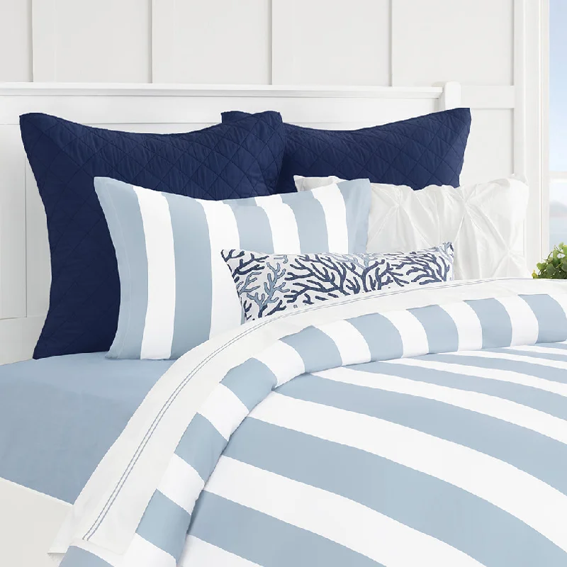 Striped duvet covers with bold or subtle stripes for a classic or nautical feelFrench Blue Harbor Duvet Cover