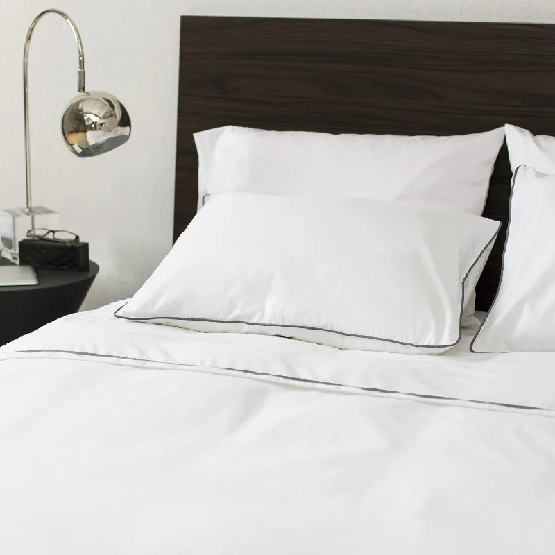 Clearance - priced duvet covers for a great deal on last - season modelsBed duvet covers to enhance the comfort and aesthetics of the bedroomSoft White Hayes Nova Duvet Cover