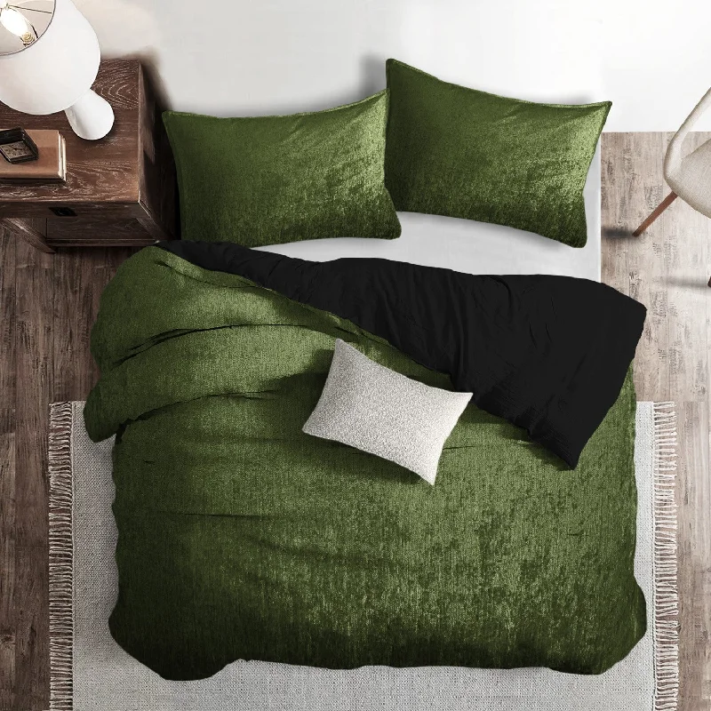 Duvet covers that work well with memory - foam mattresses for added comfortJuno Velvet Caper Bedding