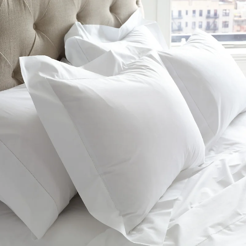 Solid - colored duvet covers in classic colors like white, black, and navy for a timeless lookSierra Hemstitch Collection