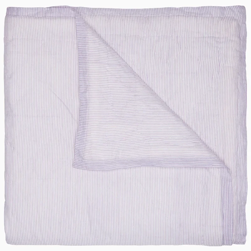 Full - size duvet covers suitable for full - sized beds in guest rooms or small bedroomsNandi Lavender Quilt