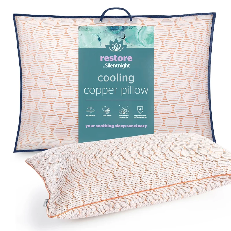 Anti - dust mite duvet covers to keep the sleep environment cleanSilentnight Restore Cooling Copper Pillow