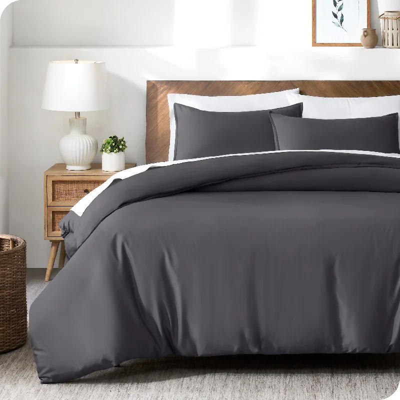 Stain - resistant duvet covers for easy maintenanceTENCEL™ Lyocell Duvet Cover Set - Full/Queen