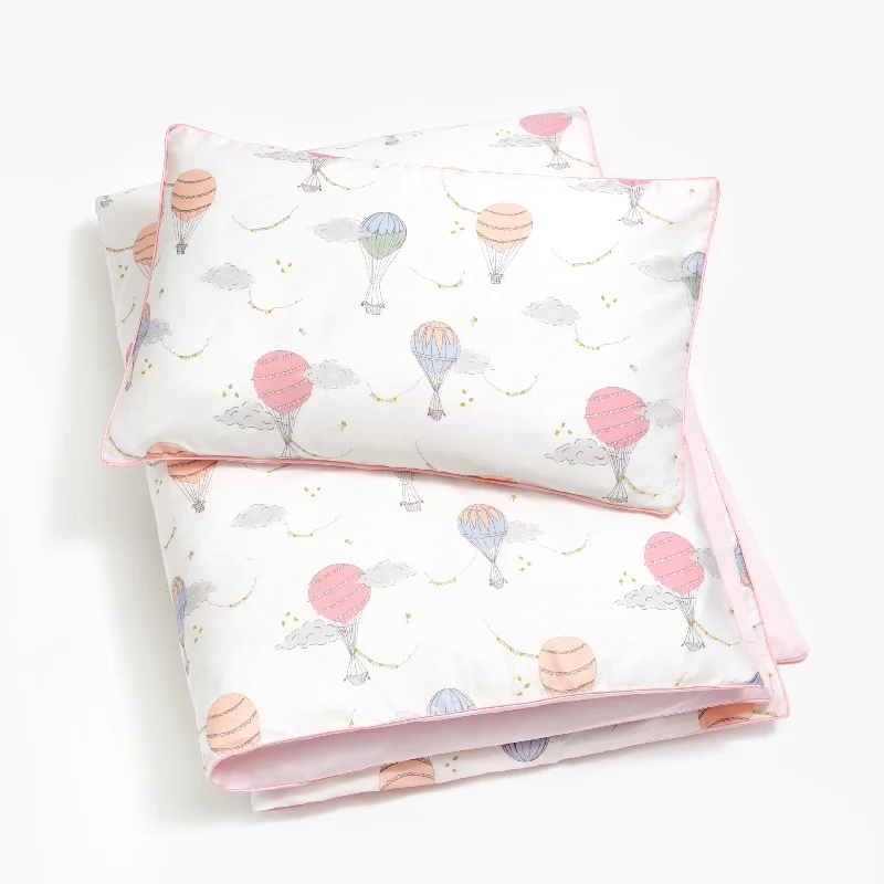 Solid - colored duvet covers in classic colors like white, black, and navy for a timeless lookTouch The Sky Toddler Duvet - Pink